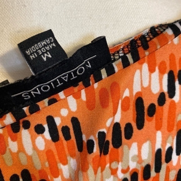 Notations Short Sleeve Colorful Top Size Medium - Picture 4 of 8